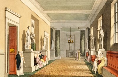 Saloon to the Private Boxes, Covent Garden Theatre, from Ackermanns Microcosm of London, 1810 by English School